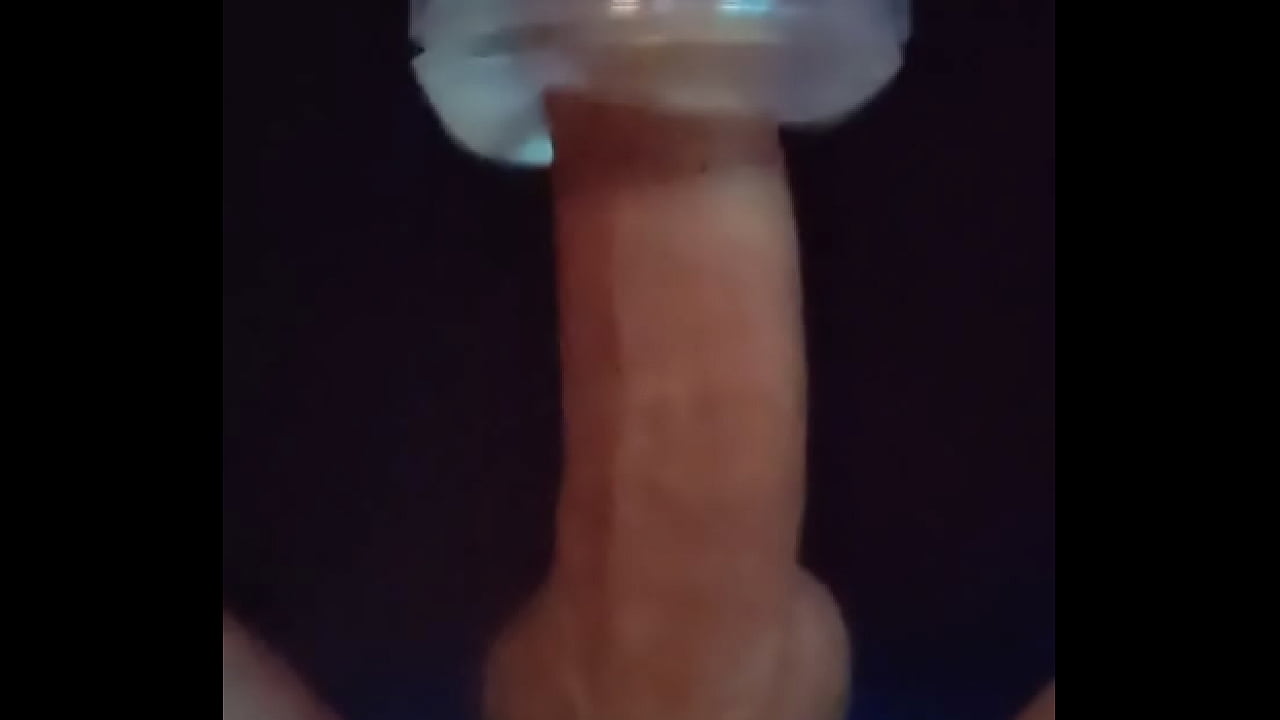 My 8" Uncut Dick Wearing A Metal Glans Ring Around The Head Of My Dick Being Milked By A Fleshlight On A Hismith Sex Machine