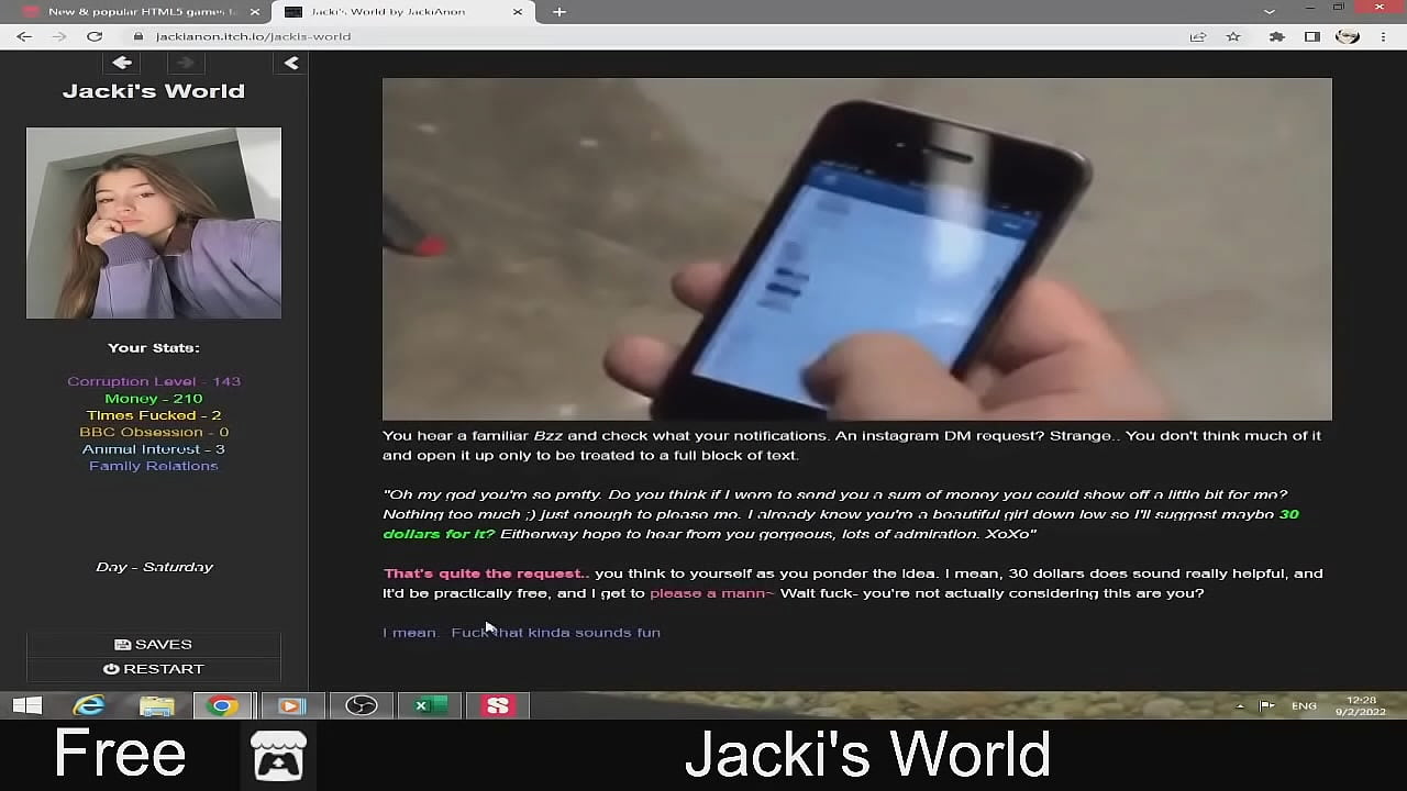 Jacki's World (free game itchio ) Interactive Fiction