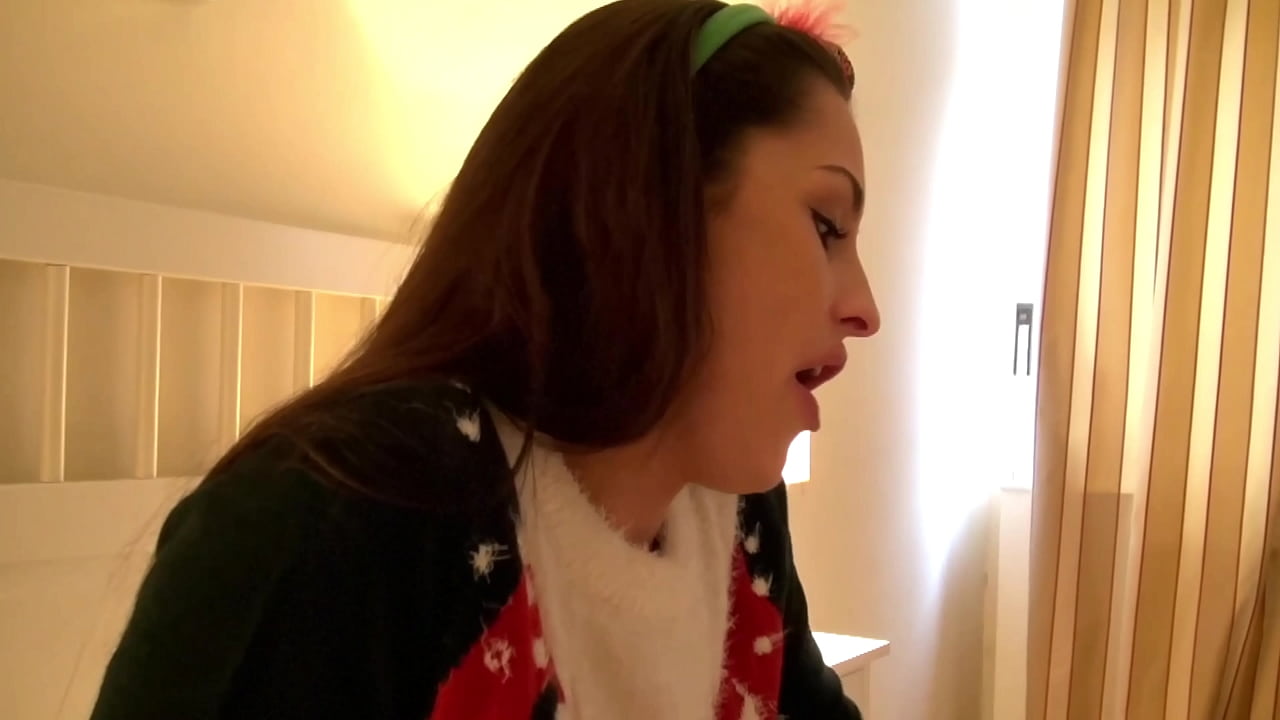 Layla Lane touches herself and sucks my dick on Xmas Day