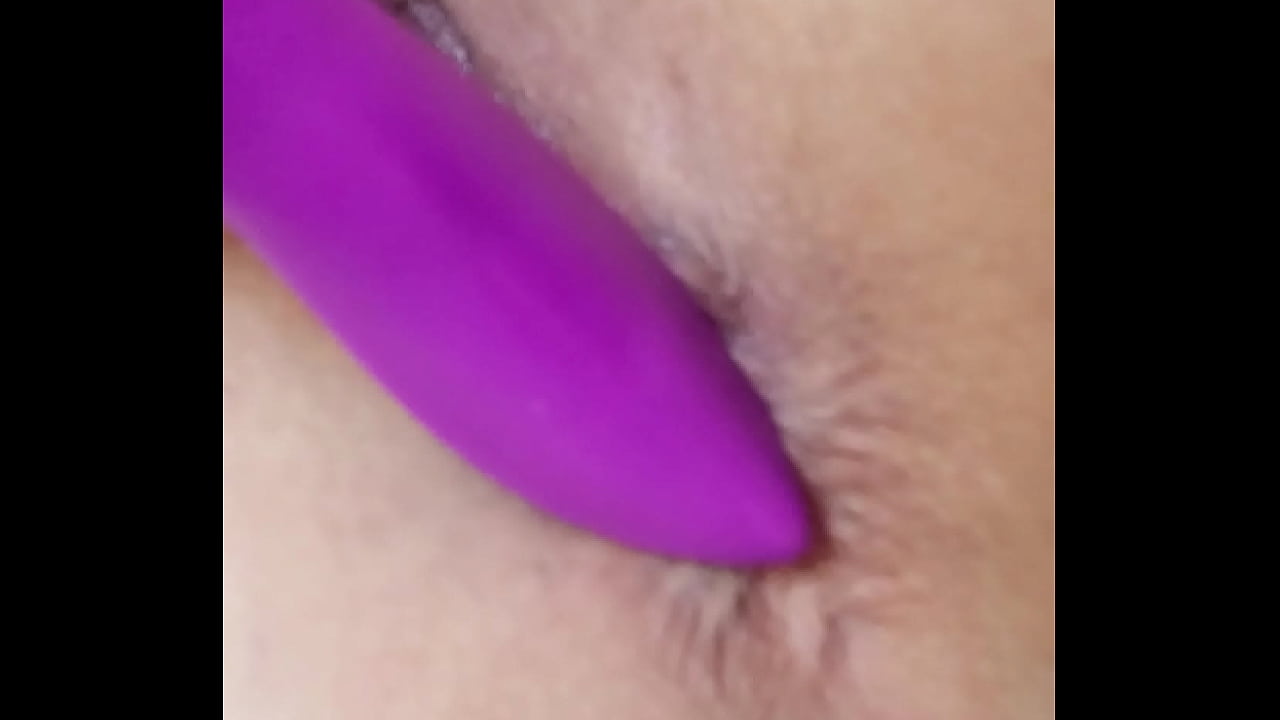 Anal and pussy vibrator fun on er own