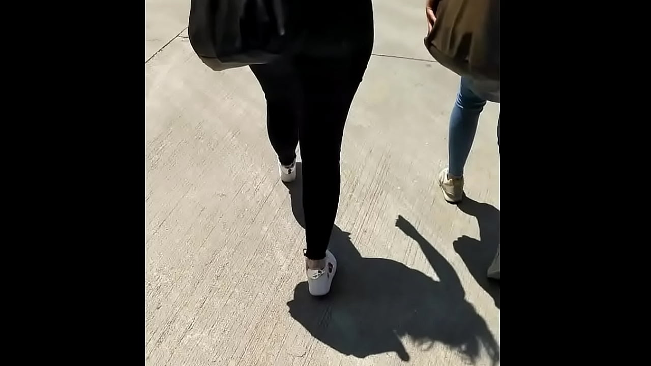 Young girl with big ass walking