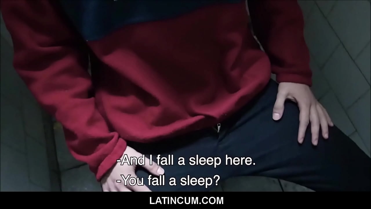 Amateur Latino Twink Found Napping In Public Bathroom Blows Two Men For Some Money POV