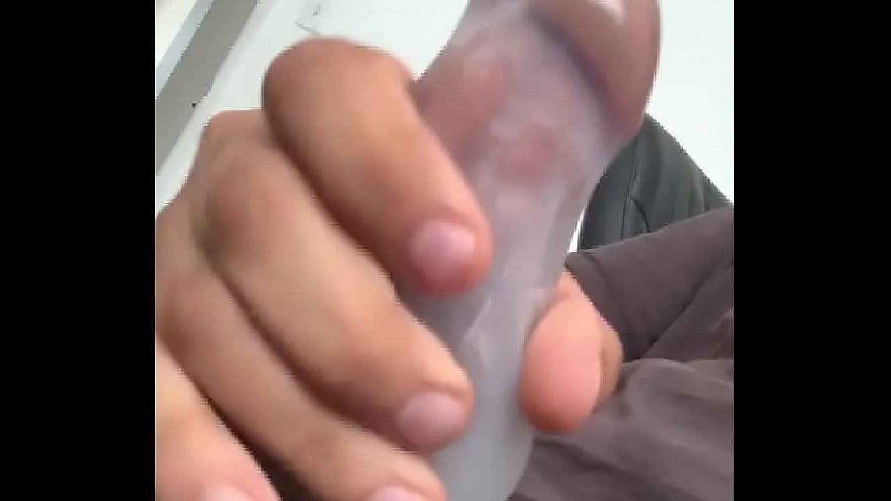 Used my spit to stroke my dick