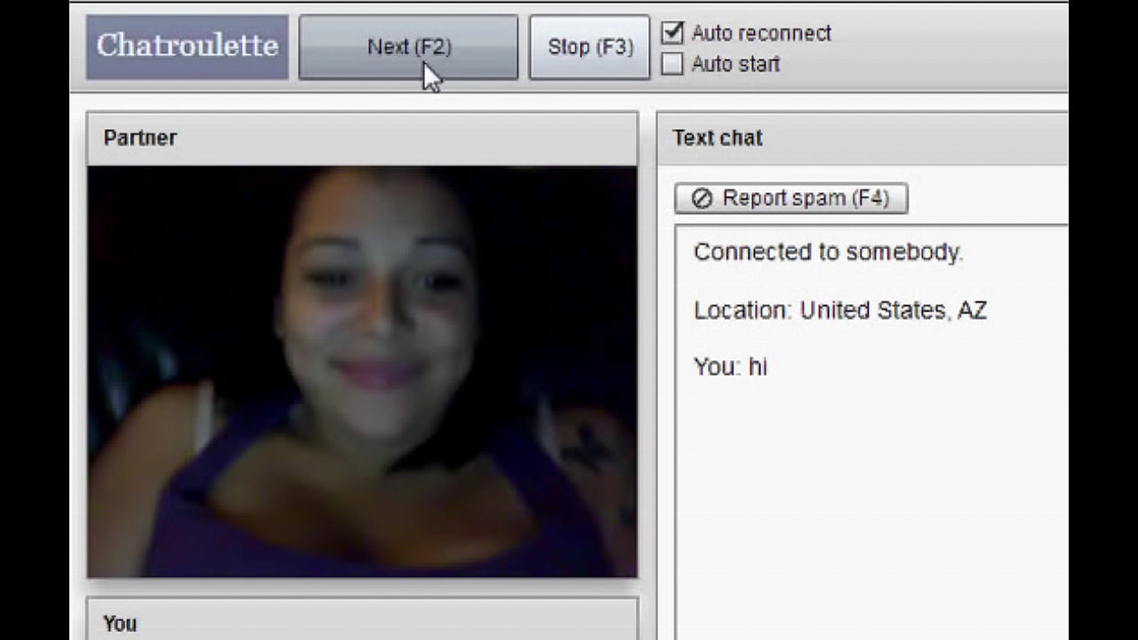 dumb anerican show tits on chatroulette