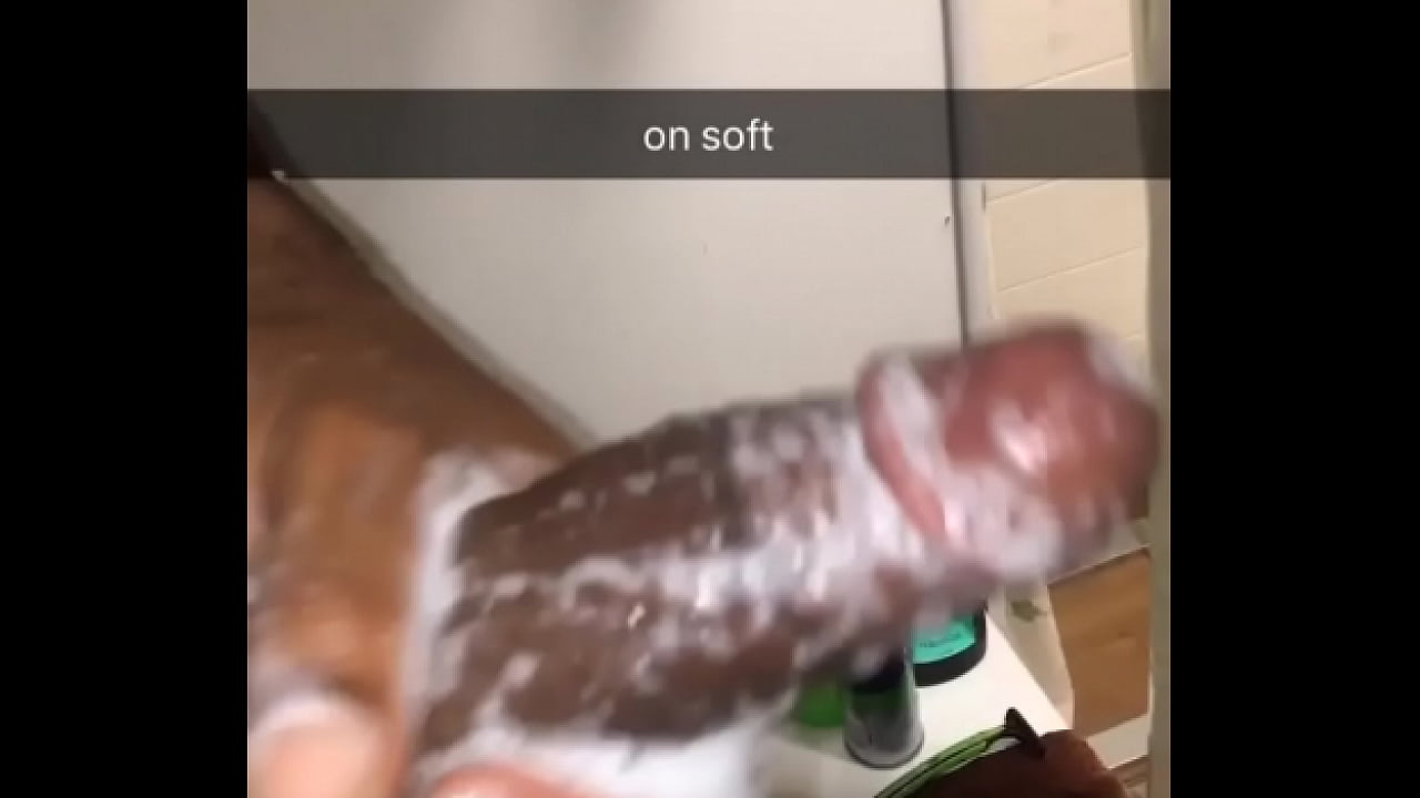 Soft dick in shower while strokeing