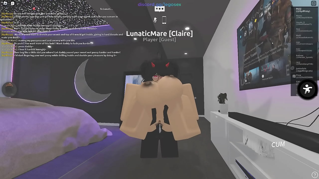 Roblox devil girl tastes daddy's BBC