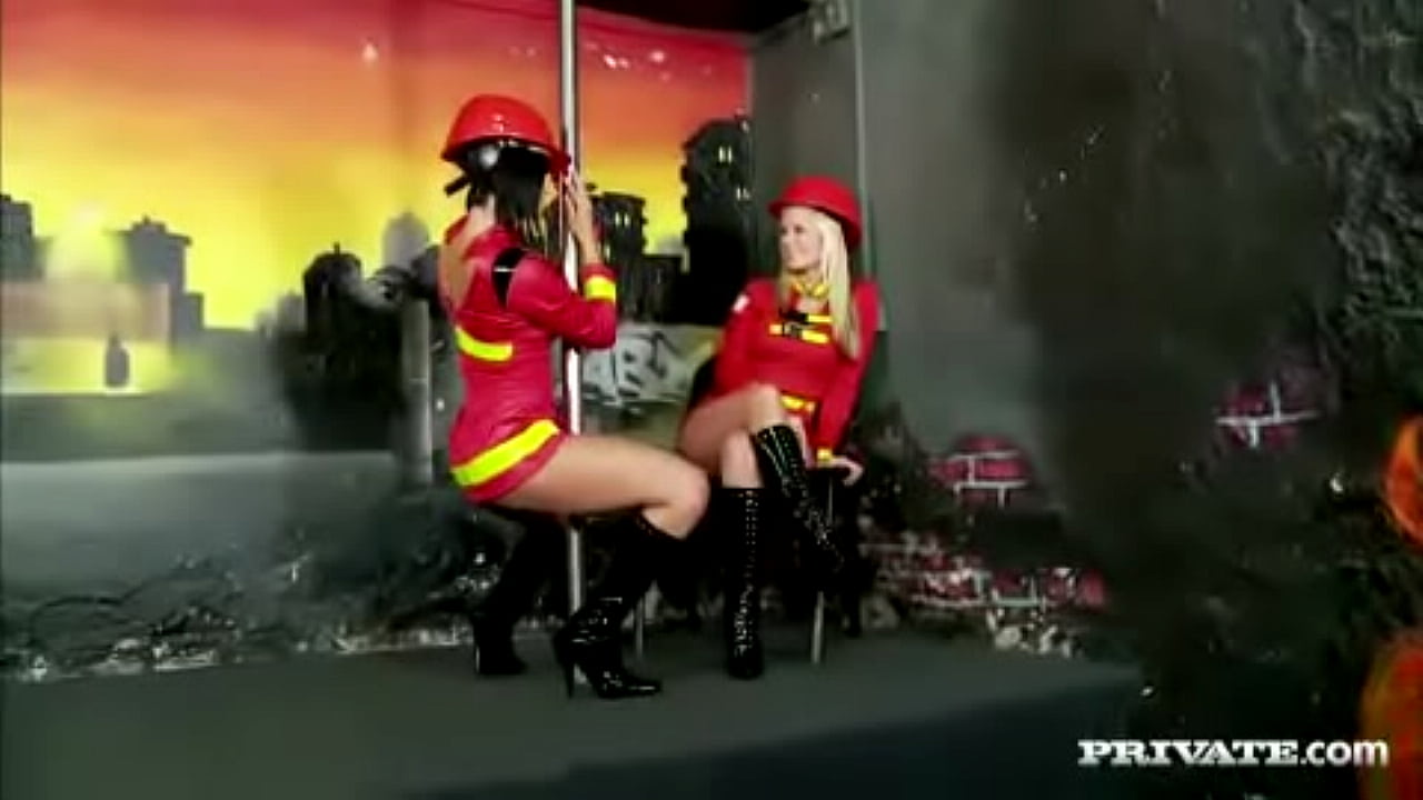 Lesbian Fire Inspectors Cindy Dollar and Renata Black Enjoy Sex on Job