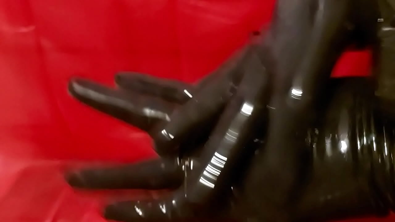 Dreamofevolutionvip - Black Latex Gloves