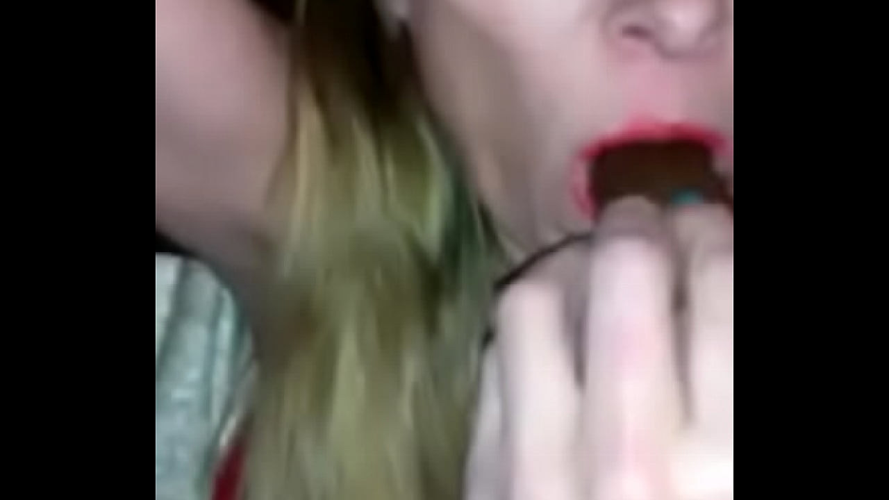 Jasmine masturbating with a candybar