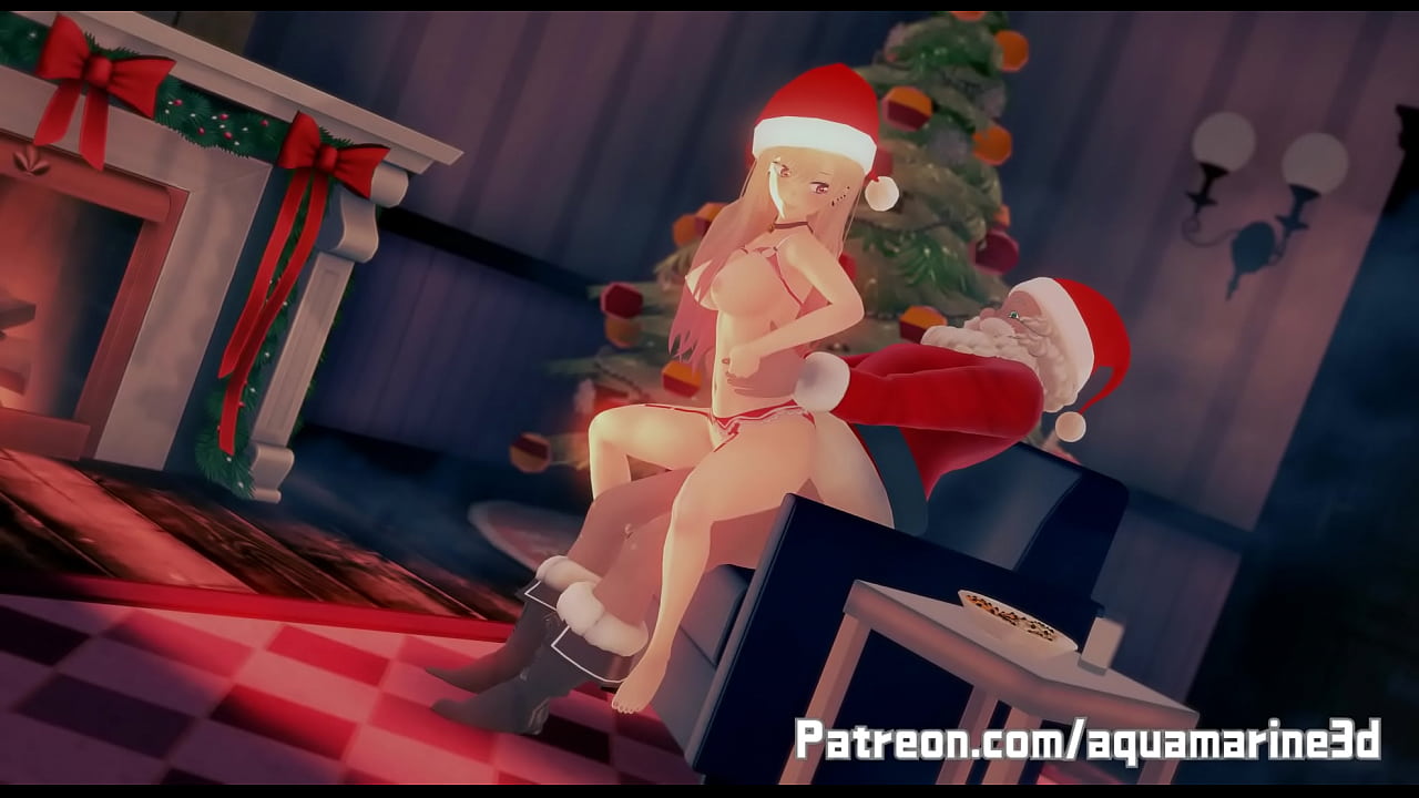 merrry christmas marine  porn 3d animation