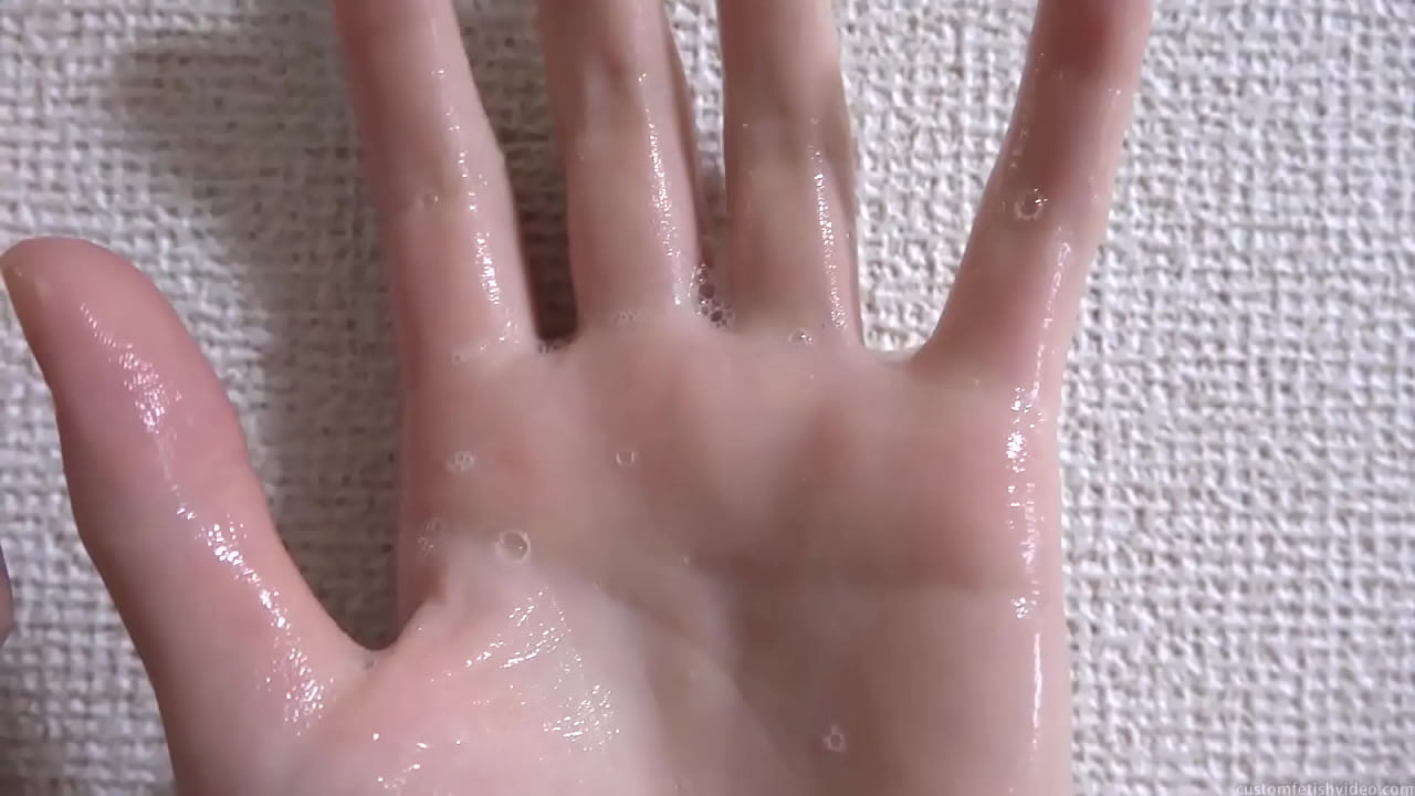 Water-soaked female hands