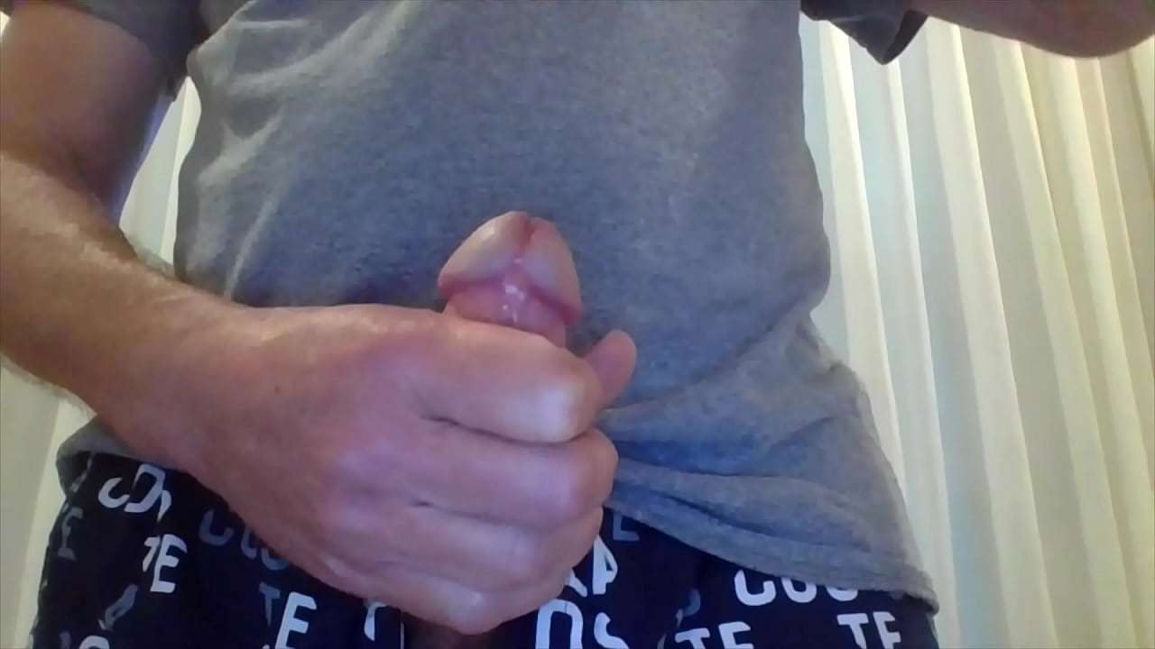 Two nice cumshots from solo stroker