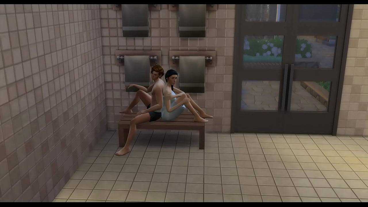 The Sims couple is having a good time at the gym