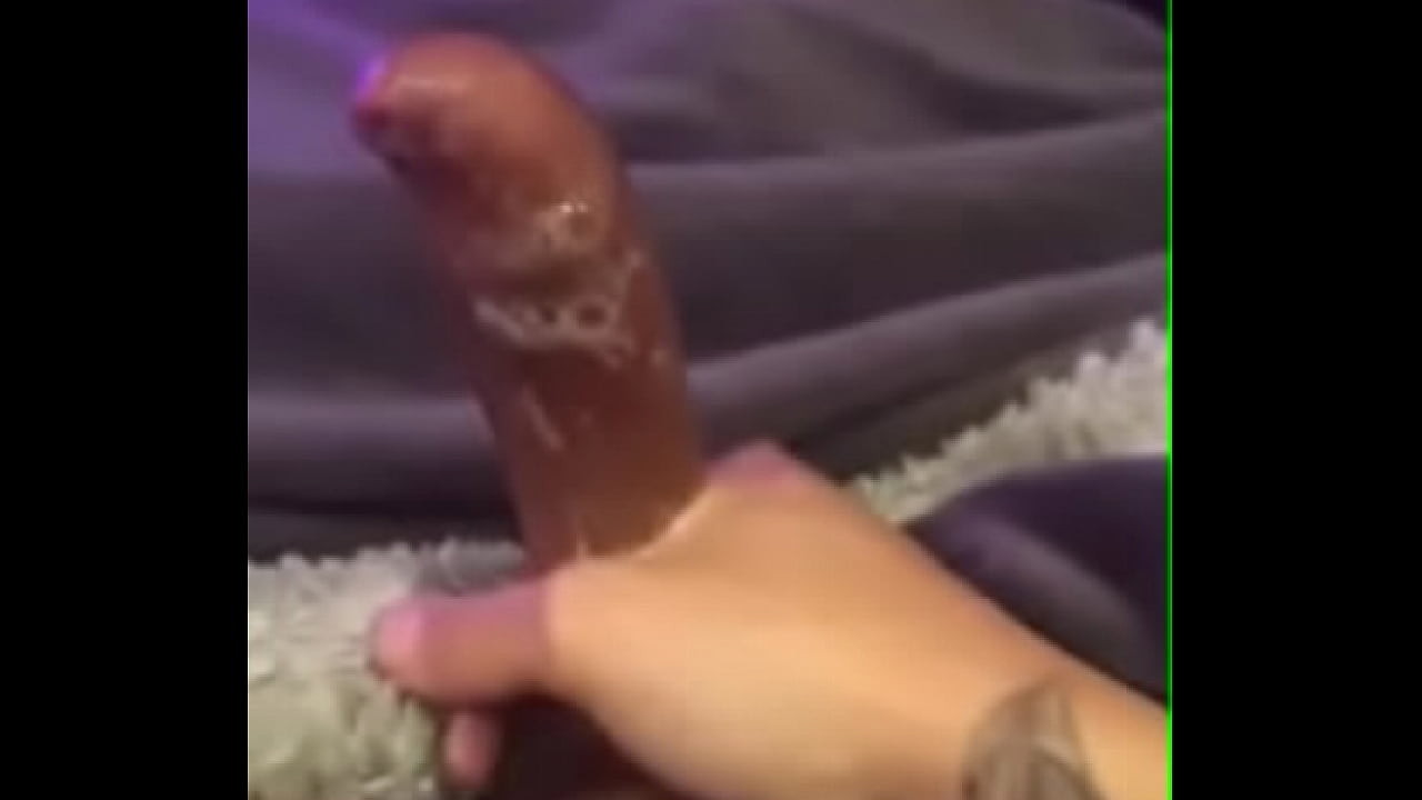 uncut cock jacking off