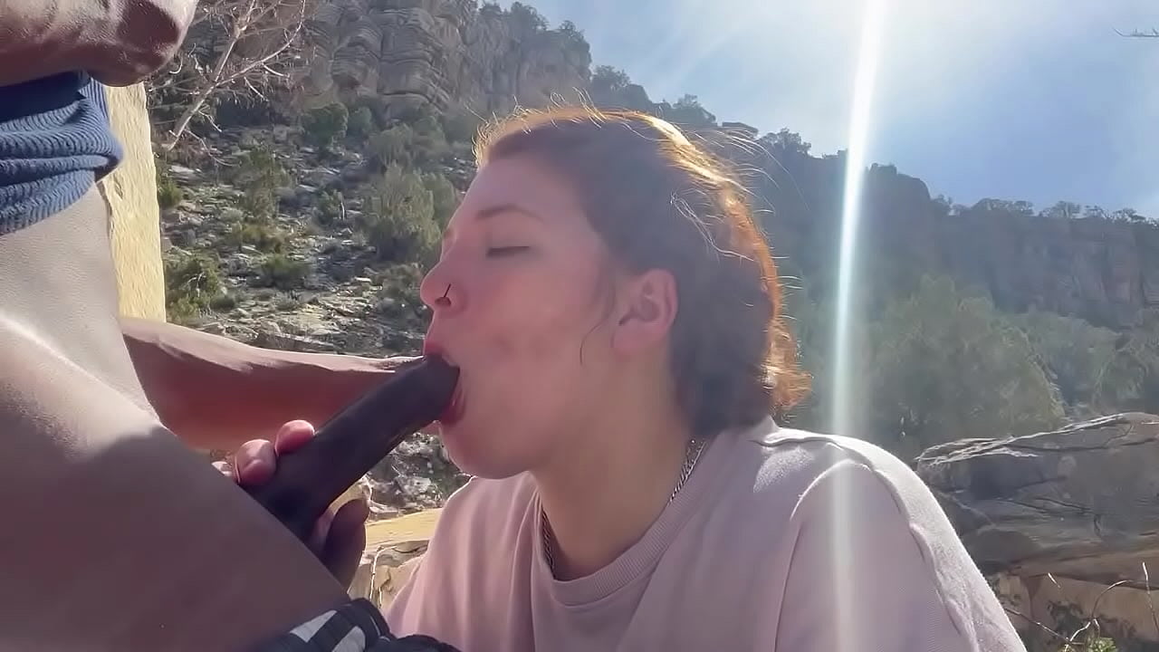 Sucking bbc in the canyon redhead