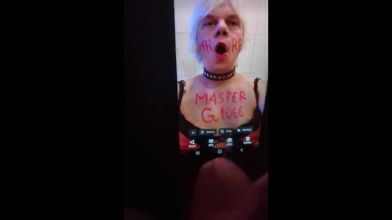 Latvian faggot Armands Lusis as slut sissypetty to geted cum tribute and her clit in chastity begin embarrassing leaking