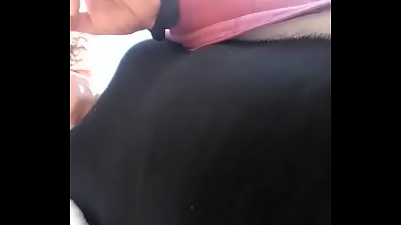 Sissy smoking outside with itty bitty penis out for all to enjoy