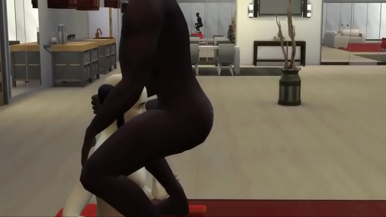 Husband and Wife fucked together by 2 BBC Bulls (Sims 4)