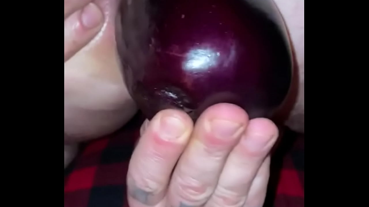 Gaping anal eggplant