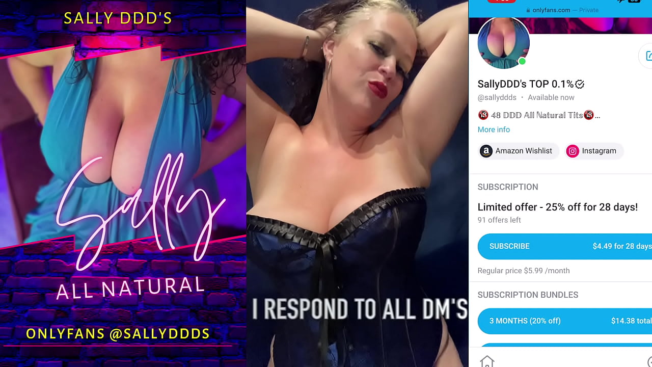 Cougar Sally has big gigantic tits for you to play with - LEAKED FANS