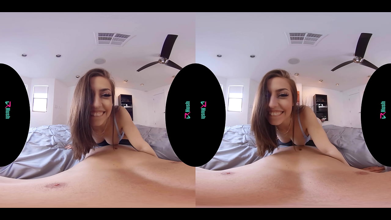 Fit brunette girlfriend with perfect tits wants morning sex in virtual reality