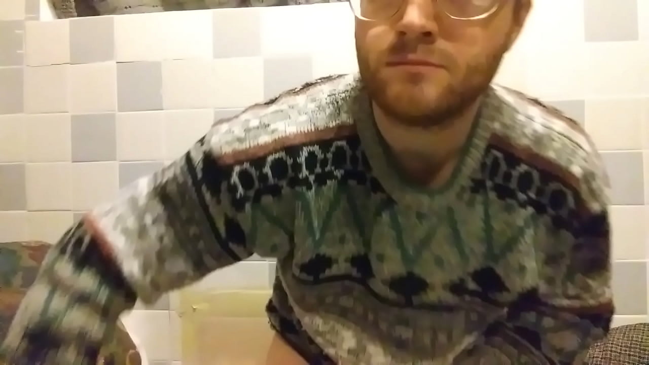 Sweater Boy Jacks off His Fat Dick