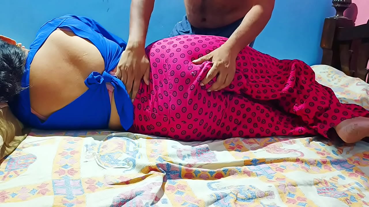 Bengali Wife with her Big Melons  Massaged by service boy