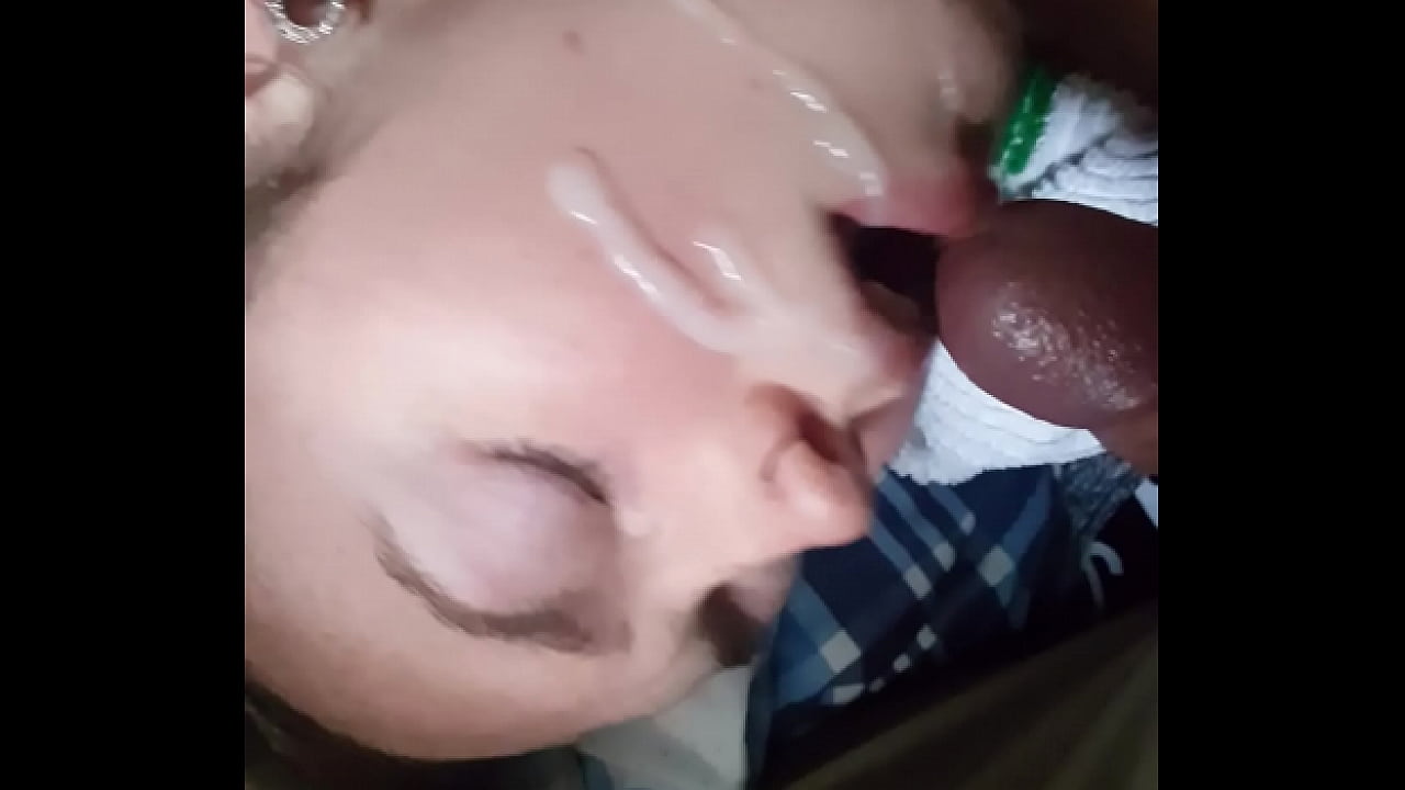 White girl getting facial