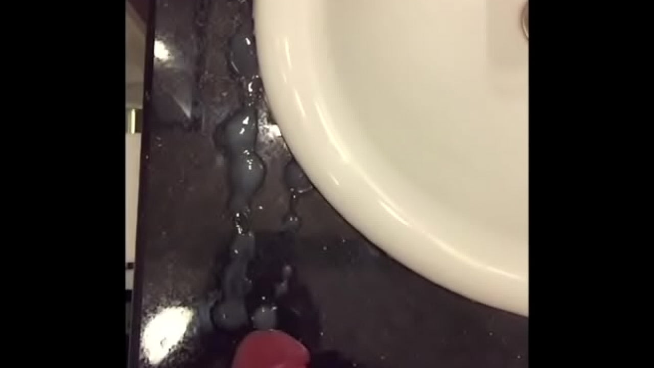 Cumshot in sister-in-law's bathroom