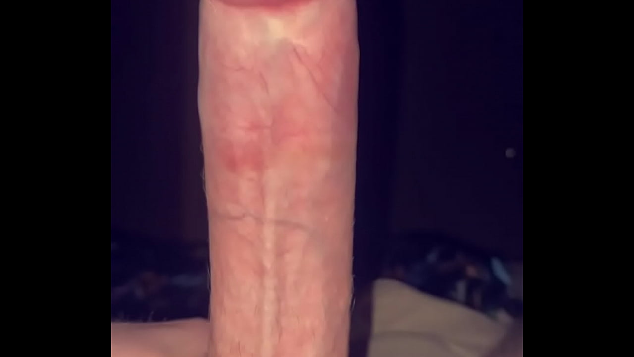 21 year old man shows off his huge white cock