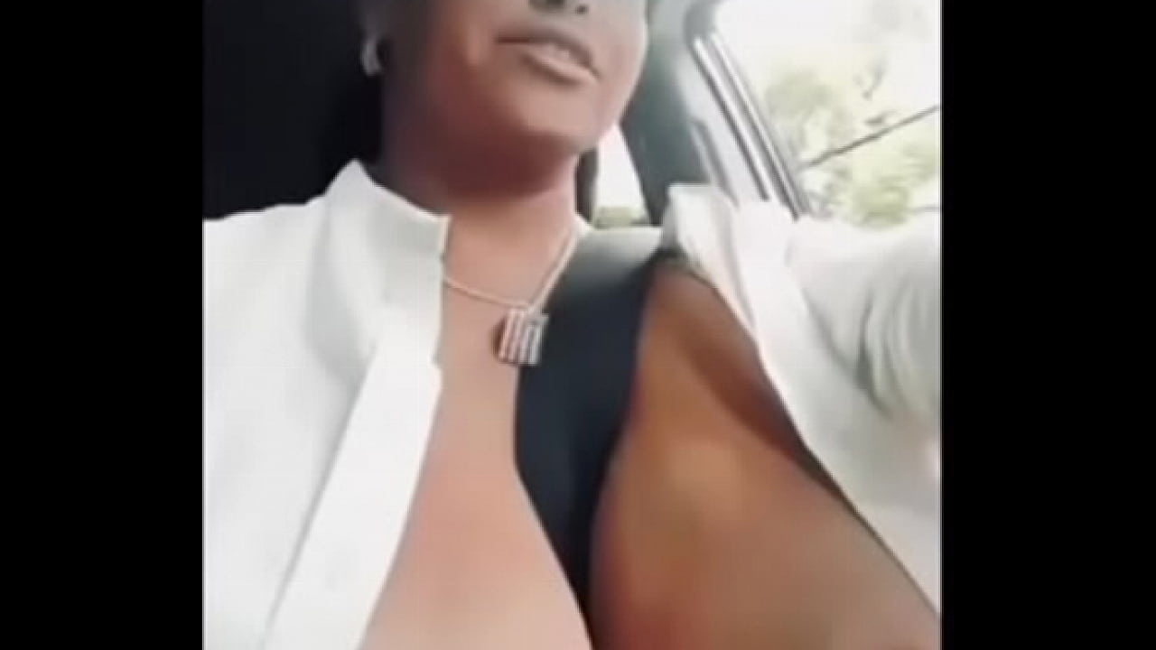 Road trip Latin mom showing her tits