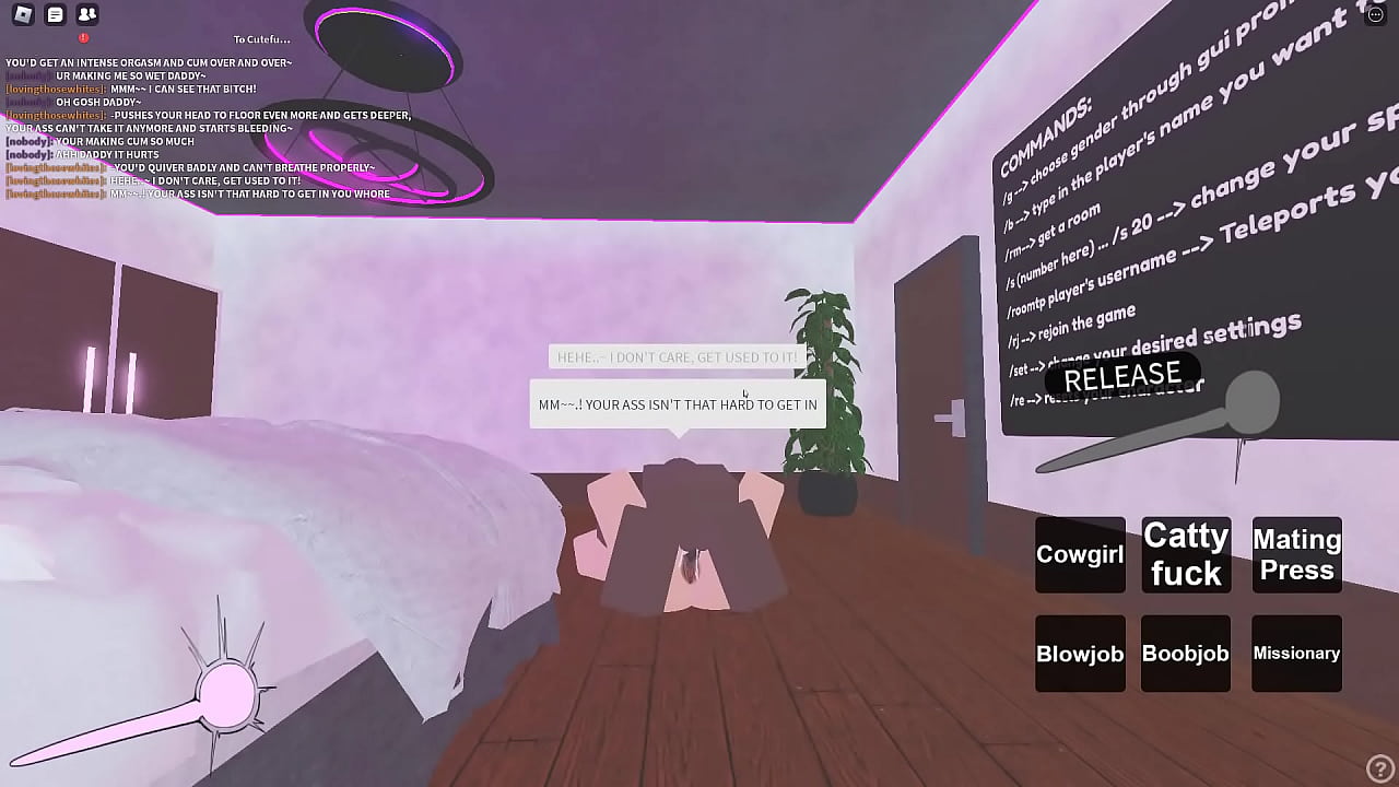 Roblox needy blonde hoe got a BBC shoved in her ass