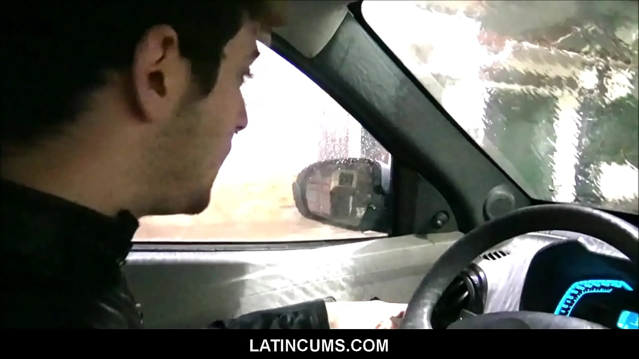 LatinCums.com - Young Blonde Twink Latino Taxi Driver Sex With Customer For Extra Tip POV