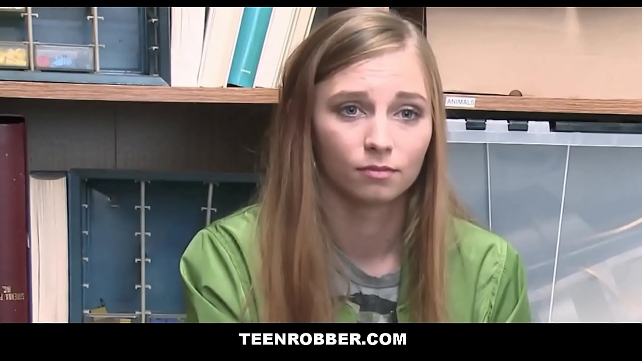 TeenRobber - Hot Skinny Blonde Shoplifter Doesn't Want A Record
