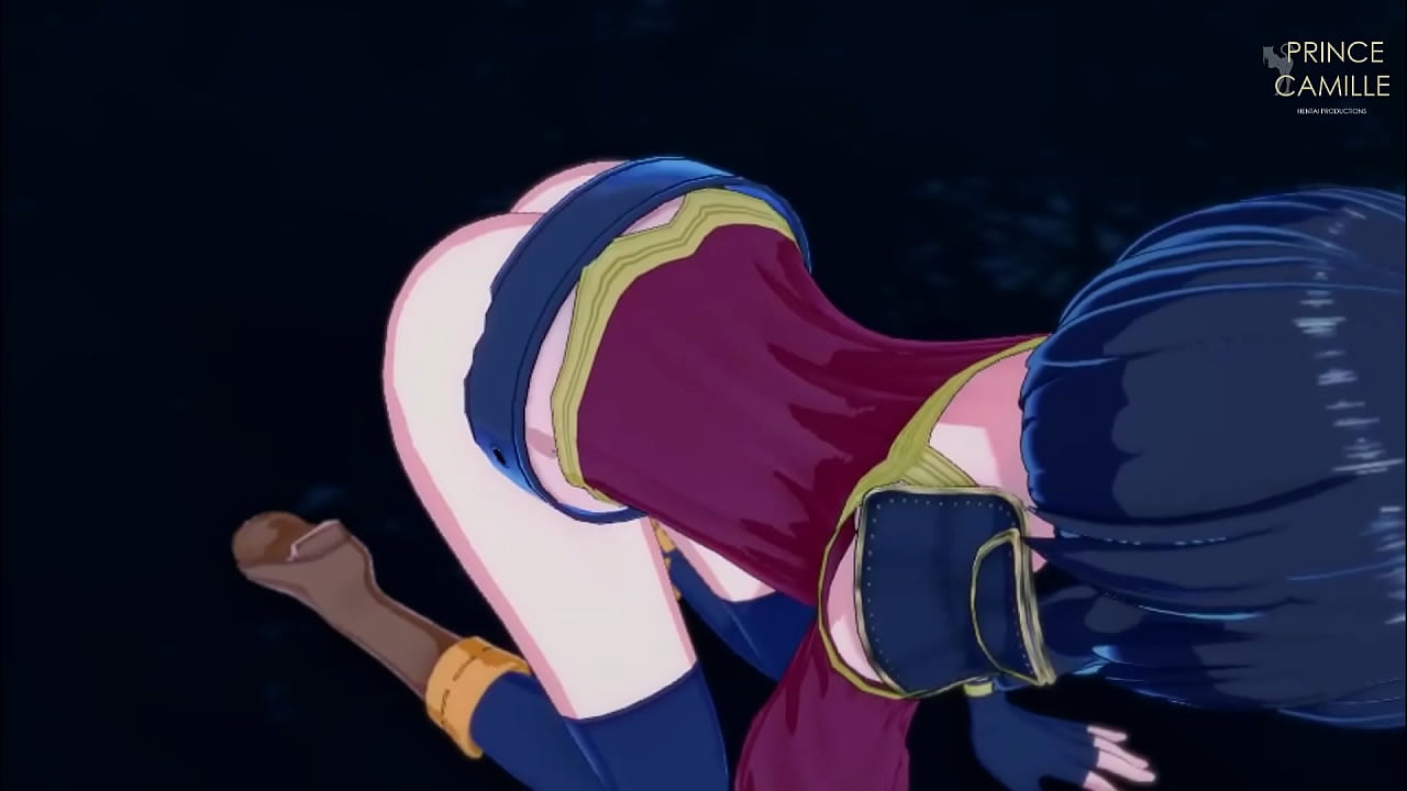 Megumin masturbates you and gives you a blowjob in the forest