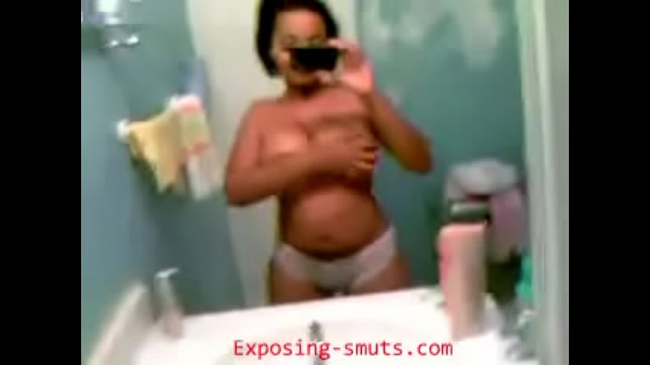 self shot titty video in mirror!