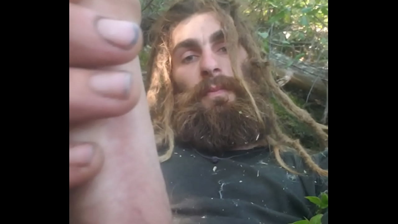 wanking in the forest