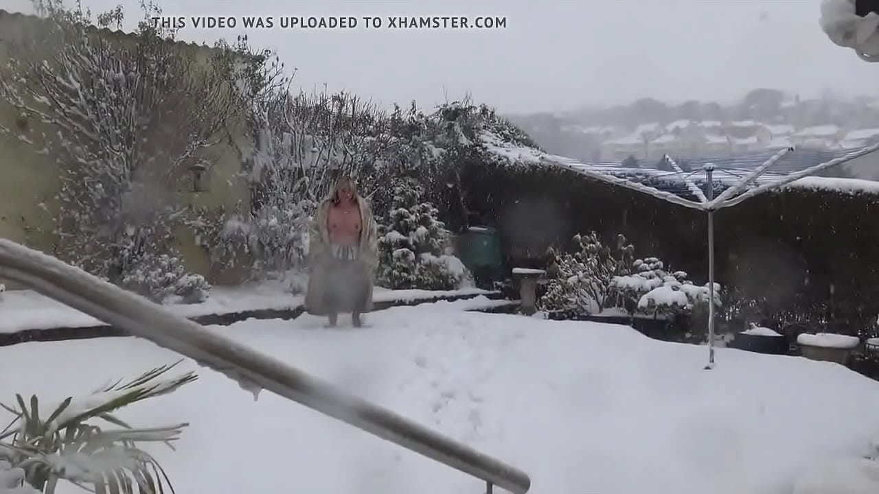 Sam Plays in the Snow