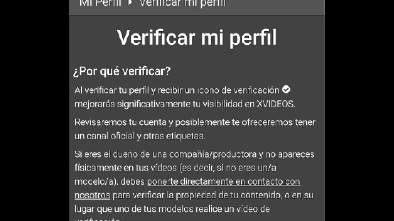 Vídeo de verificación