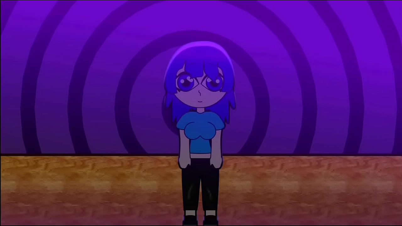 a short animation Part 3 (Cup) Purple hair girl farting