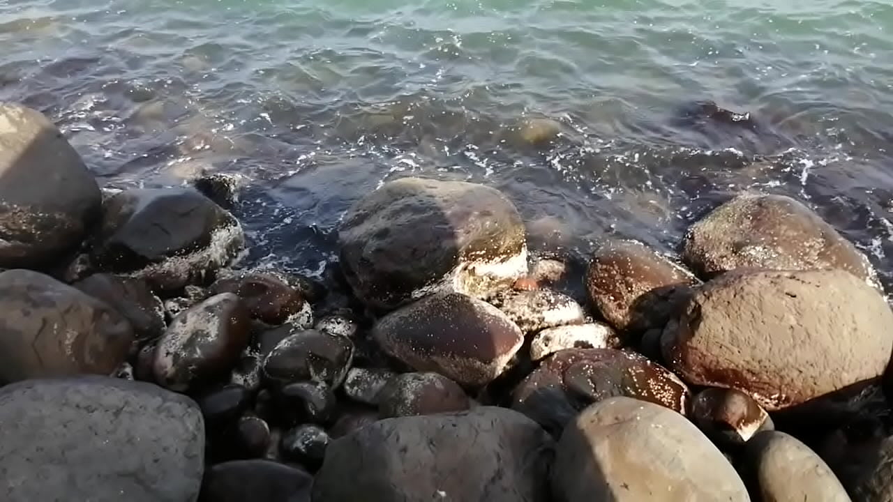 En la playa