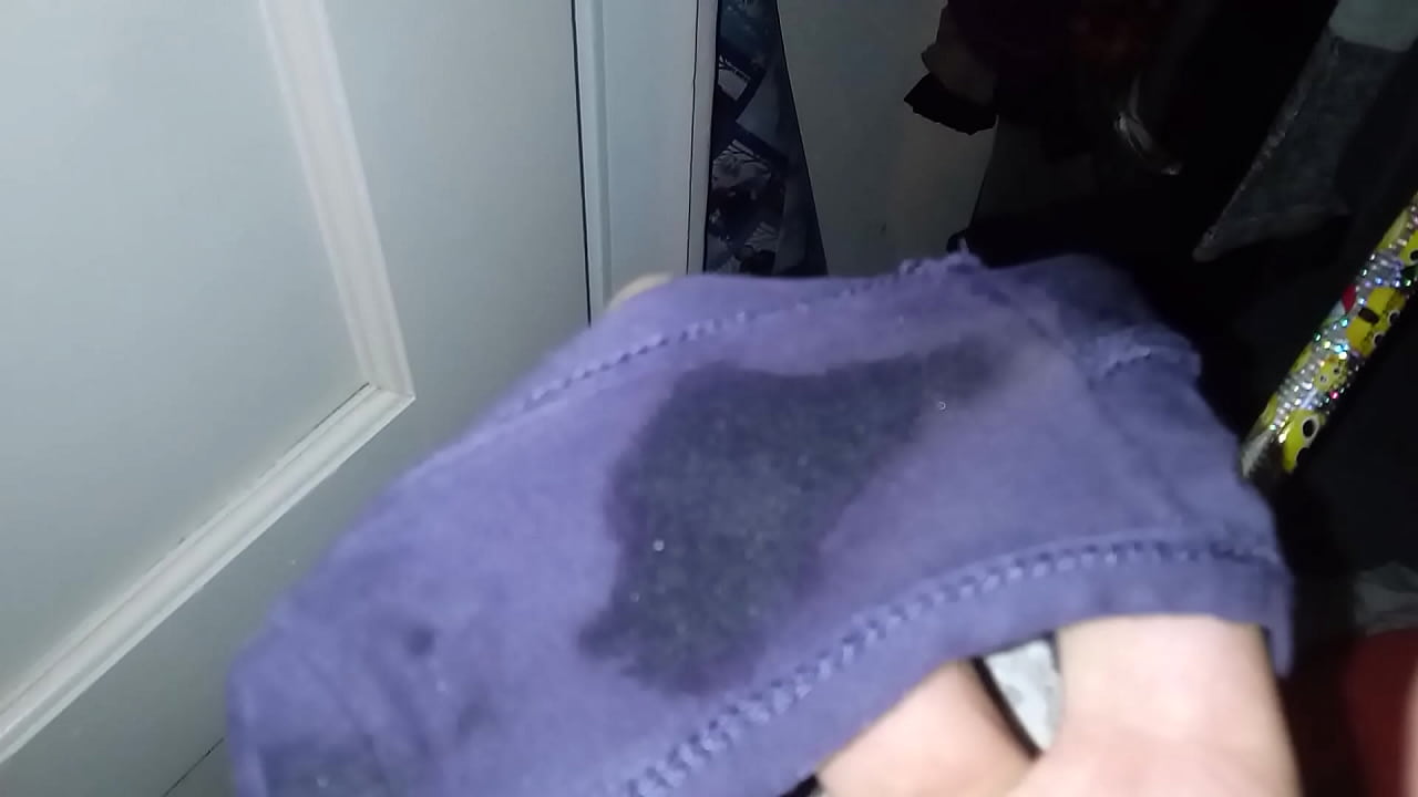 Sniffing panties wet pussy