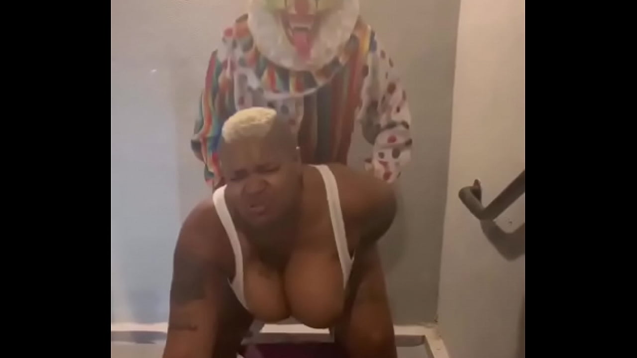 Milf fucks clown so he can pay her bills