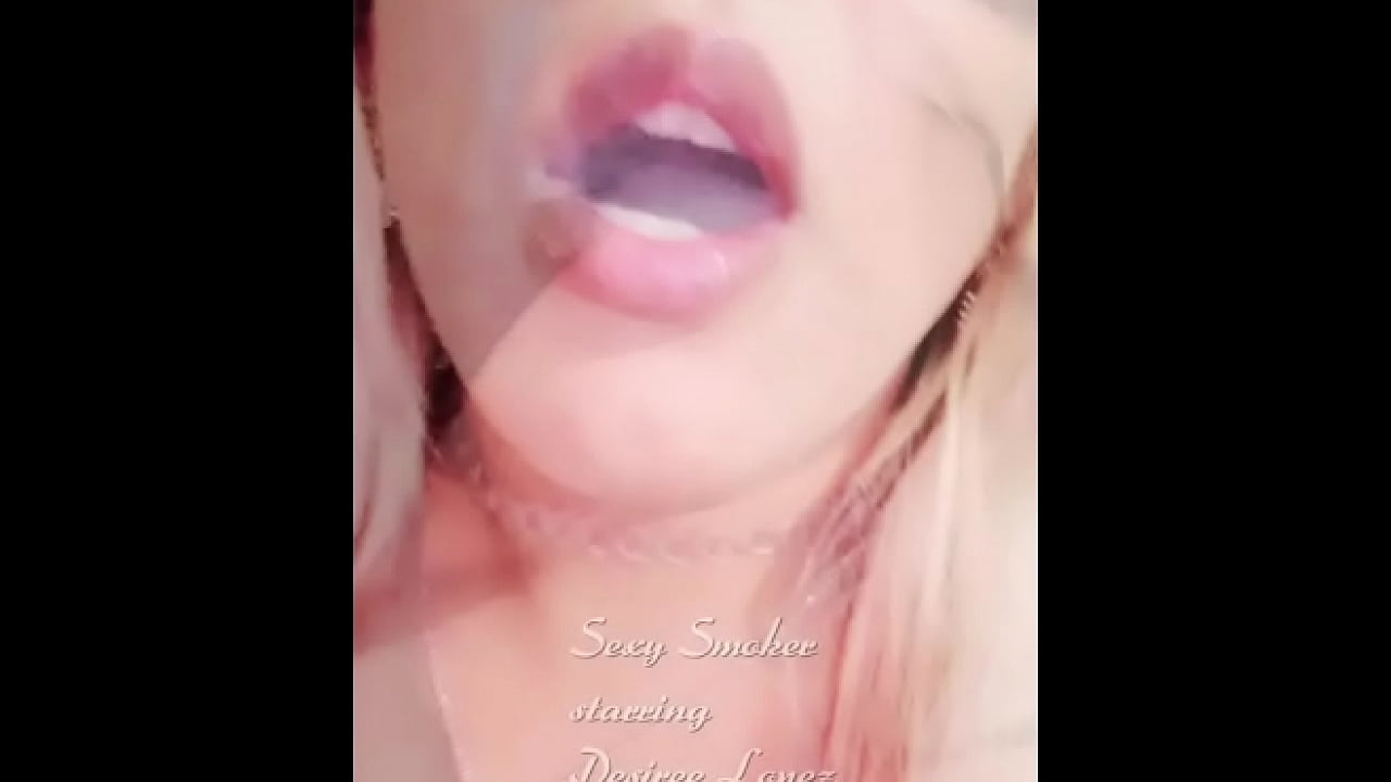 Sexy big titty latina smokes for you