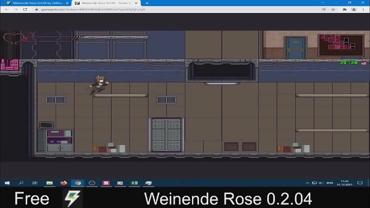 Weinende Rose 2D platformer neko rpg