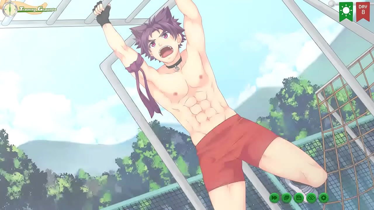 Yoichi showing off his strength and muscles at the sportsfest | Camp Buddy Part 7