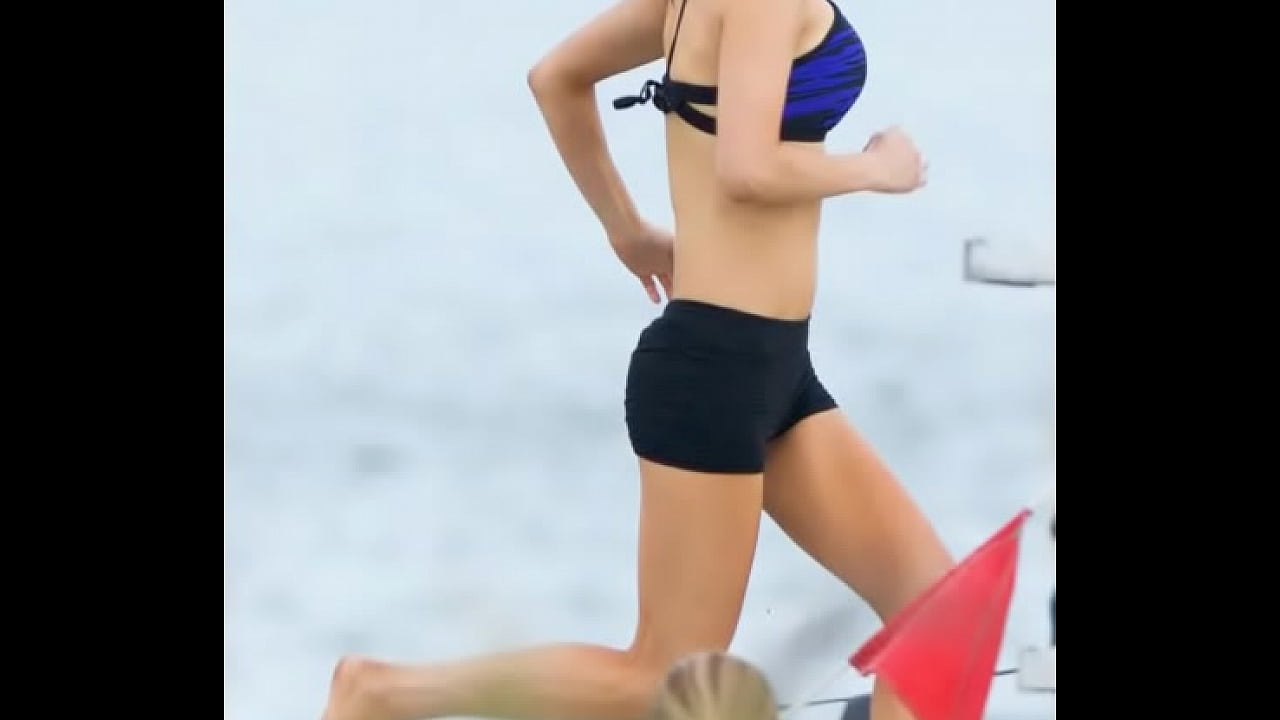 Alexandra Daddario in Shorts on the Set of ‘Baywatch’ in Georgia
