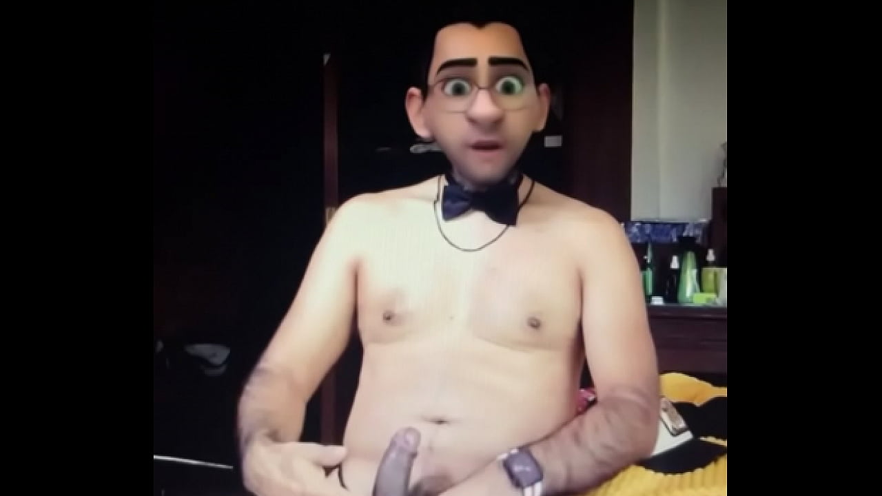 Solo masturbating disney guy playing with big dick