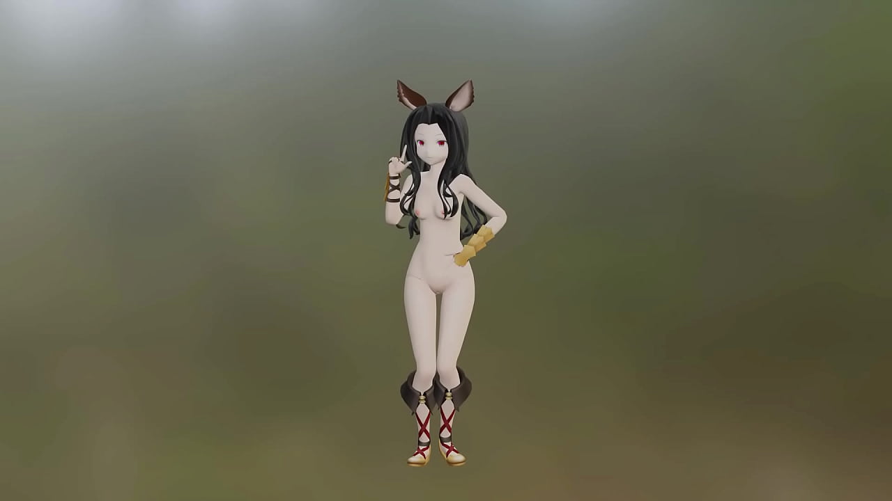 GBF Scathacha Hentai Nude Pokedance Song NSFW MMD 3D Black Hair