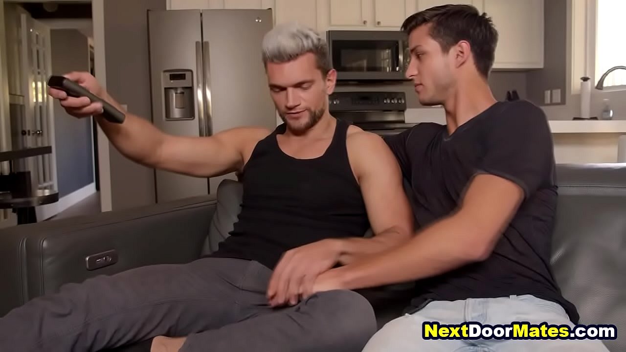 Gay jock stepbrothers fucking their straight roommate